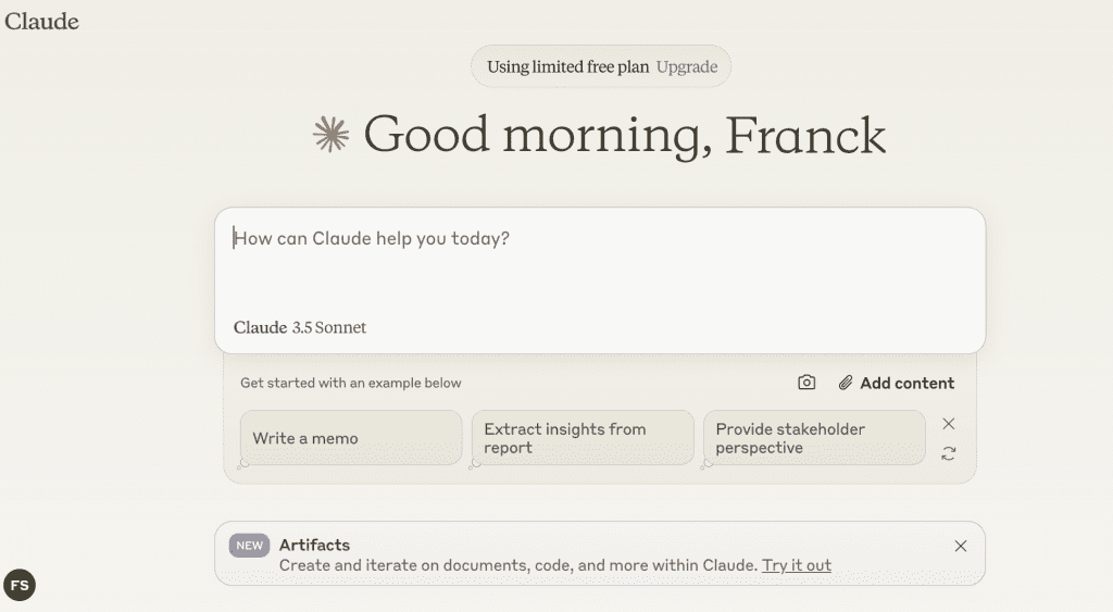 Claude AI UI Quel GenAI est le meilleur pour l'Analyse Exploratoire des Données ?
